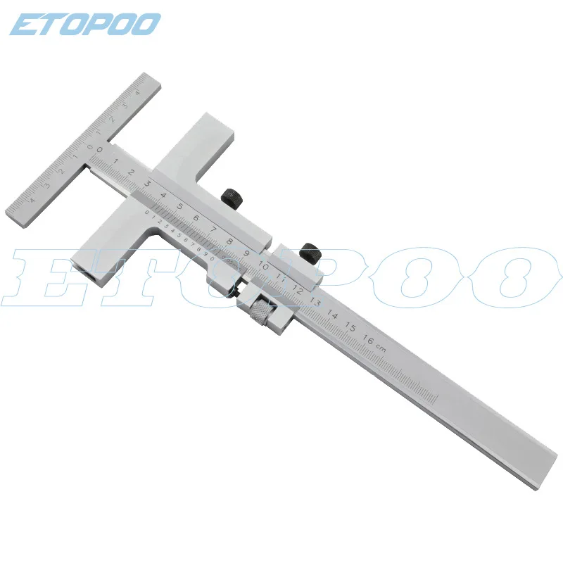 0-160mm DIN862 Measuring Guage Marking Vernier Caliper Scraper Bridge Tool 0.05mm with fine-adjustment Vernier Caliper Steel