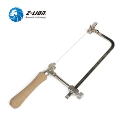 Z-LION 1PC Coping ha visto la struttura d'acciaio con il filo del diamante di 2m ha visto l'uso bagnato asciutto per l'utensile manuale multifunzionale di taglio del metallo della giada di pietra di legno