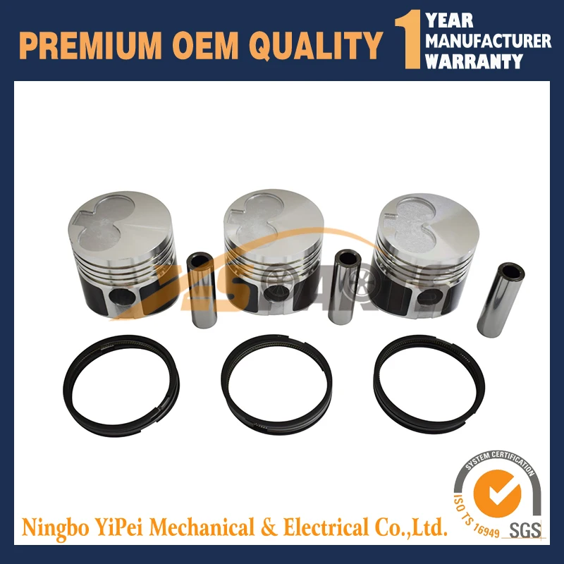 3 Pcs Piston + Ring…
