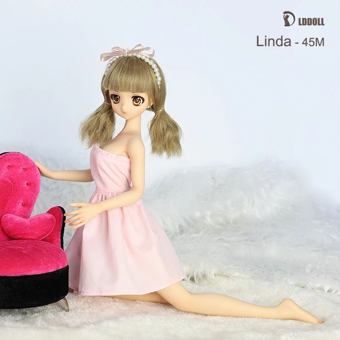 

LDDOLL45cm1/4 BJD\DD\SD\SFD Silicone seamless Mid Breast Makeup Doll Body<Linda>Action Anime Figure