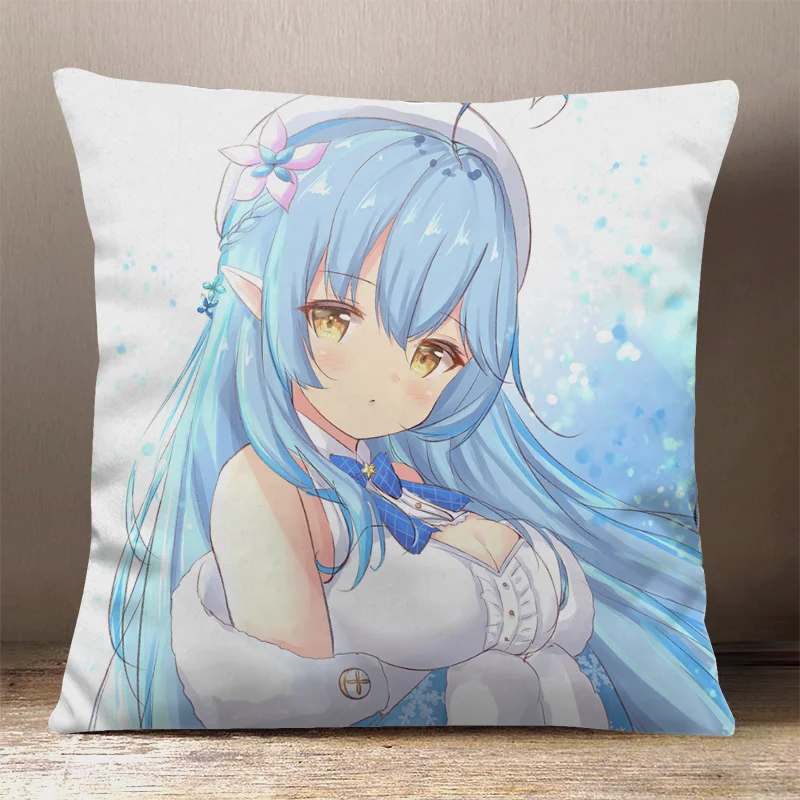 Game  Hololive YouTuber Yukihana Lamy Cosplay Cartoon Square Throw Pillow Siesta Dakimakura Dakimakura Safa Back Cushion Gifts