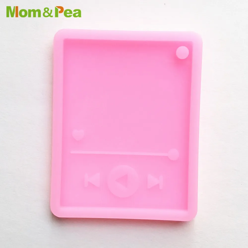 YS8040 Music Player Shaped Super Glossy Silicone Mold For Key Chains Phone Decoration Fondant Mould Resin Epoxy DIY Tools