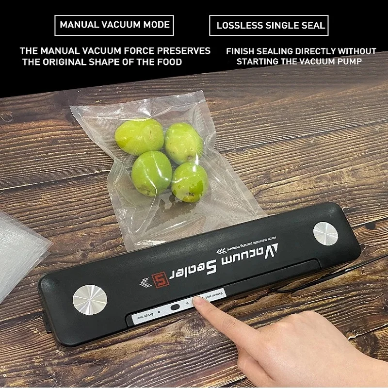 سدادة الطعام الفراغية ، آلة الختم الكهربائية ، الملحقات المنزلية ، سدادة الأكياس الأوتوماتيكية ، ضغط التسخين ، 10 أكياس