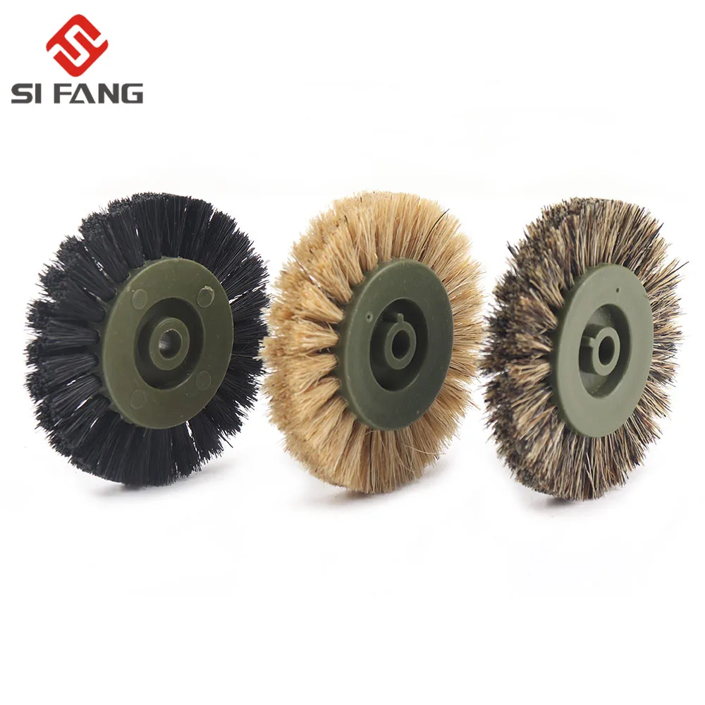 1PC Dremel Accessories 60/76mm Brush Polishing Grinding Buffing Wheel Woodworking For Furniture Rotary Drill Tools