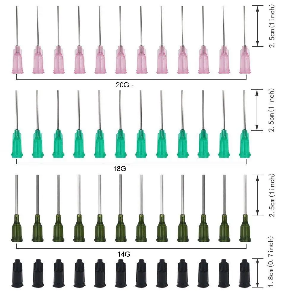 10ml 3ml 1ml Syringes with 14G 18G and 20G Blunt Tip Needles and Syringe Needle Caps for Refilling and Measuring