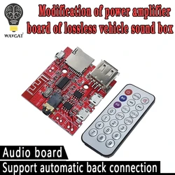 3W Car Bluetooth 4.1 MP3 WAV Decoding Board Speaker Amplifier Audio Receiver Module Support USB/TF/U-DISK/IR Remote Control