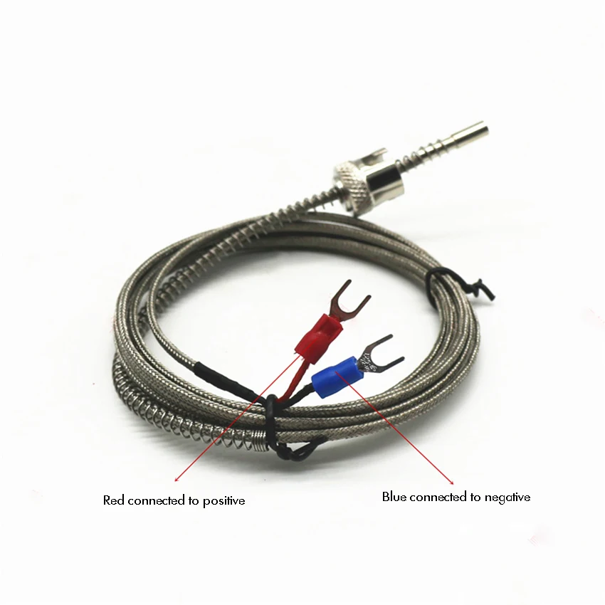 Thermocouple Type K 1.5/2/3/4m Probe Sensor Temperature Sensor 0-400°C Temperature Controller