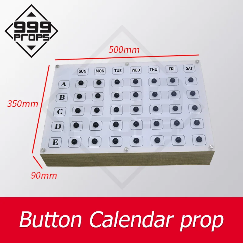 Live Escape Room Props Button Calendar Prop Pressing button in correct order to open maglock