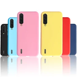 Candy Color Case For Xiaomi MI A3 Cover Xiaomi Mi A3 Lite Phone Case Soft Silicone Back Cover Bumper For Xiaomi MIA3 Mi A3 Lite