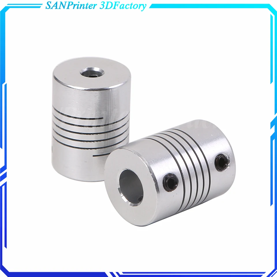 D19 * L25 Aluminium Flexibele Jaw Shaft Coupling 5/6/6.35/8Mm 10Mm Cnc Stappenmotor Koppeling Encoders Graveermachine