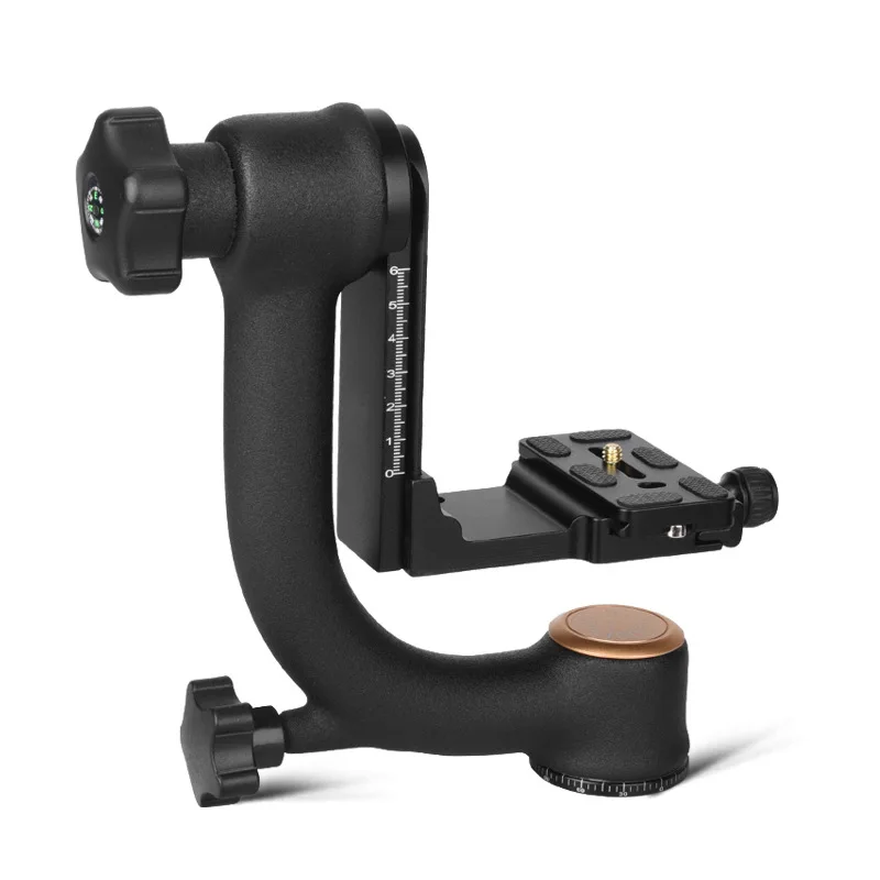 QZSD Q45 Professional 360-degree Panorama Gimbal Tripod Head Bird-Swing Quick Release Plate For DSLR Video Camera Telephoto Lens