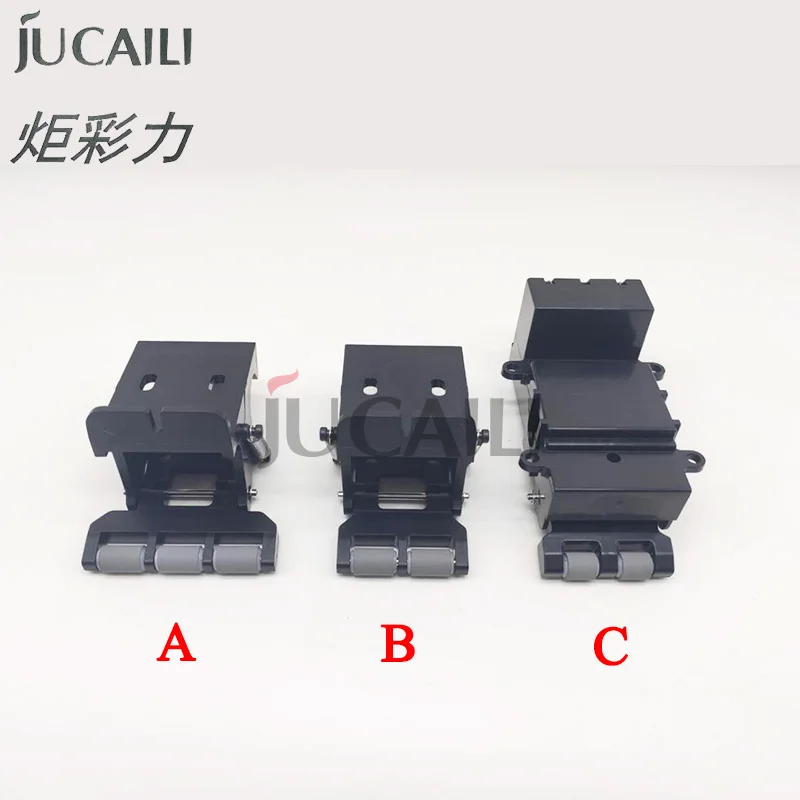 Jucaili 2pcs/lot large format printer pinch roller assembly for Allwin Yongli Gongzheng Xuli rubber roller paper pressure part