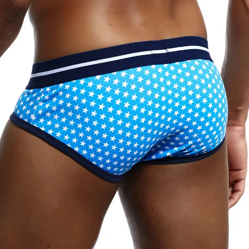 Sexy Gay Briefs Men Underwear Male Panties Cueca Tanga Slip Homme Calzoncillo Kincker for Men Bikini  Jockstrap Printed Pattern