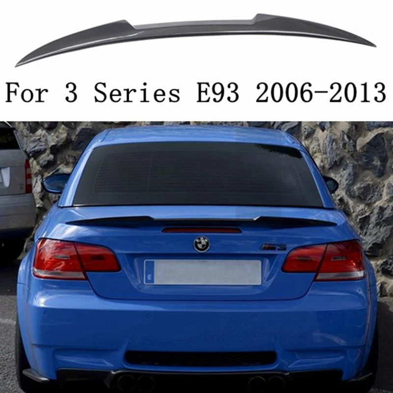 

M4 style Carbon Fiber Rear Spoiler For BMW 3 Series E93 Convertible Black and Primed Spoiler 2007-2013