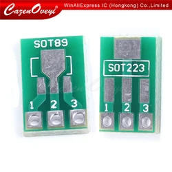 20pcs/lot SOT89 SOT223 to DIP PCB Transfer Board DIP Pin Board Pitch Adapter keysets In Stock