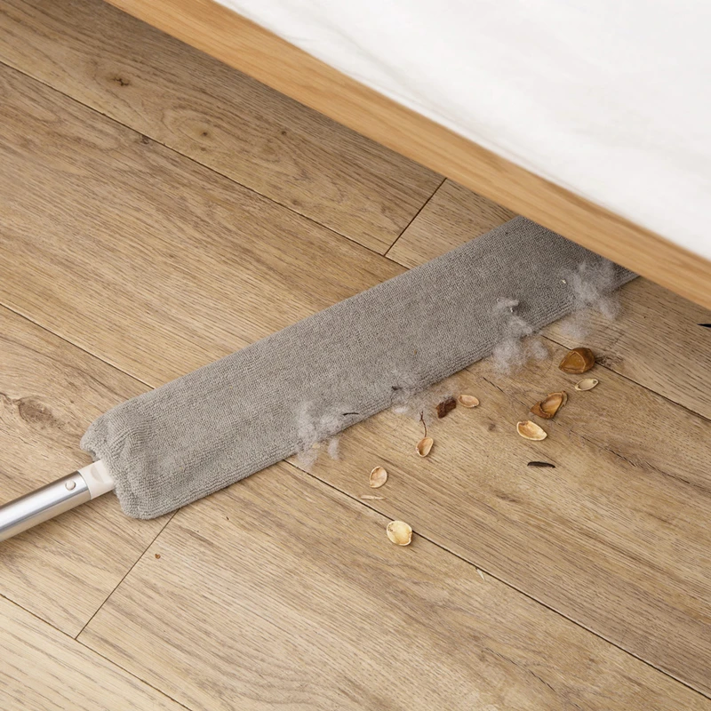 Limpieza Hogar Bedside Dust Brush Stair Corner Household Artifacts Bed Bottom Gap Clean Fur Hair Dusty Magic Microfiber Duster