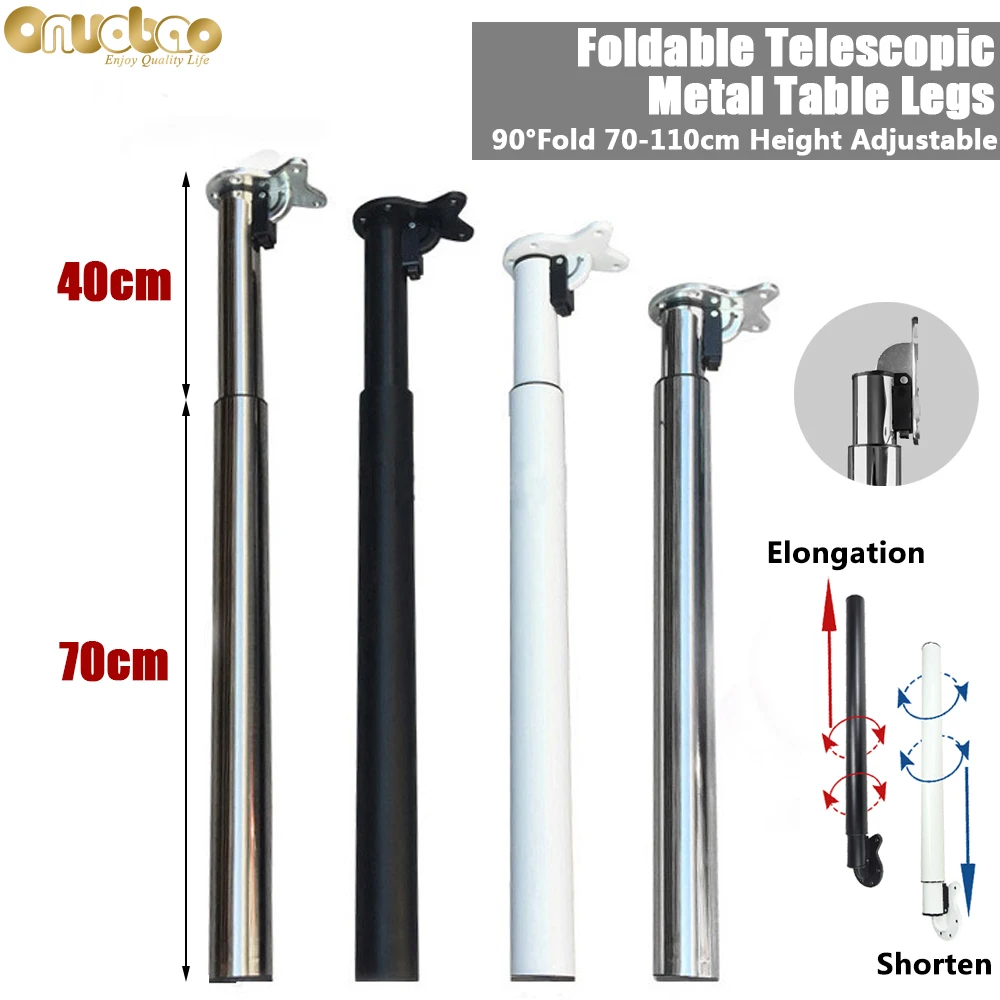 Onuobao 70-110cm Base da tavolo pieghevole regolabile in ferro da tavolo, per mobili da banco per Bar da Bar 1 pz