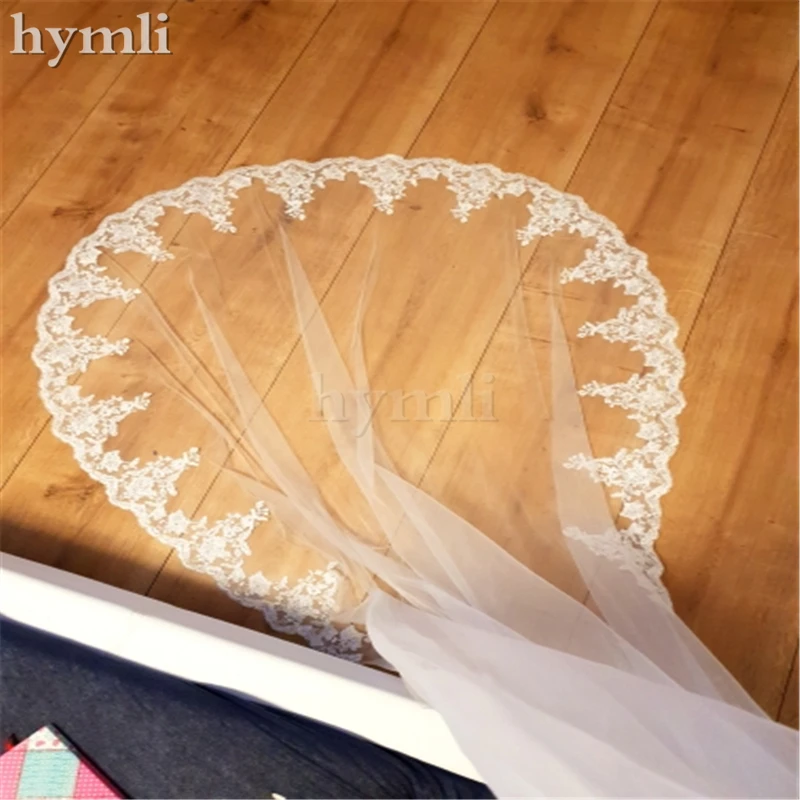 Voile De mariée blanc/ivoire, 3m De Long, avec peigne, en dentelle, accessoires De mariage