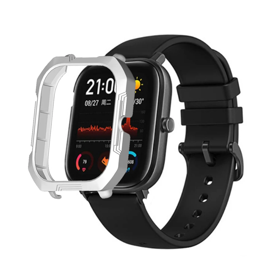 جراب واقٍ لساعة Xiaomi Huami Amazfit GTS الذكية ، إطار واقٍ صلب من البولي كربونات ، غلاف واقي مقاوم للصدمات لساعة Amazfit GTS