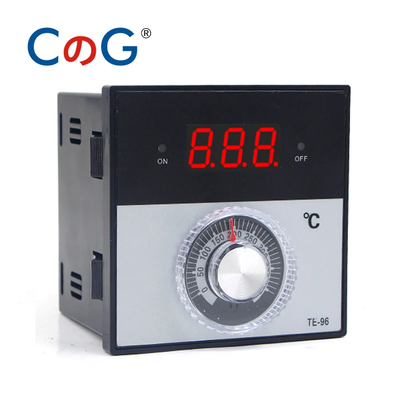 Controlador de temperatura de pantalla de termostato Digital CG, 96x96mm, CA 220V, 380, 24V, 0- 300, 400, 1200 grados, K, J, PT100