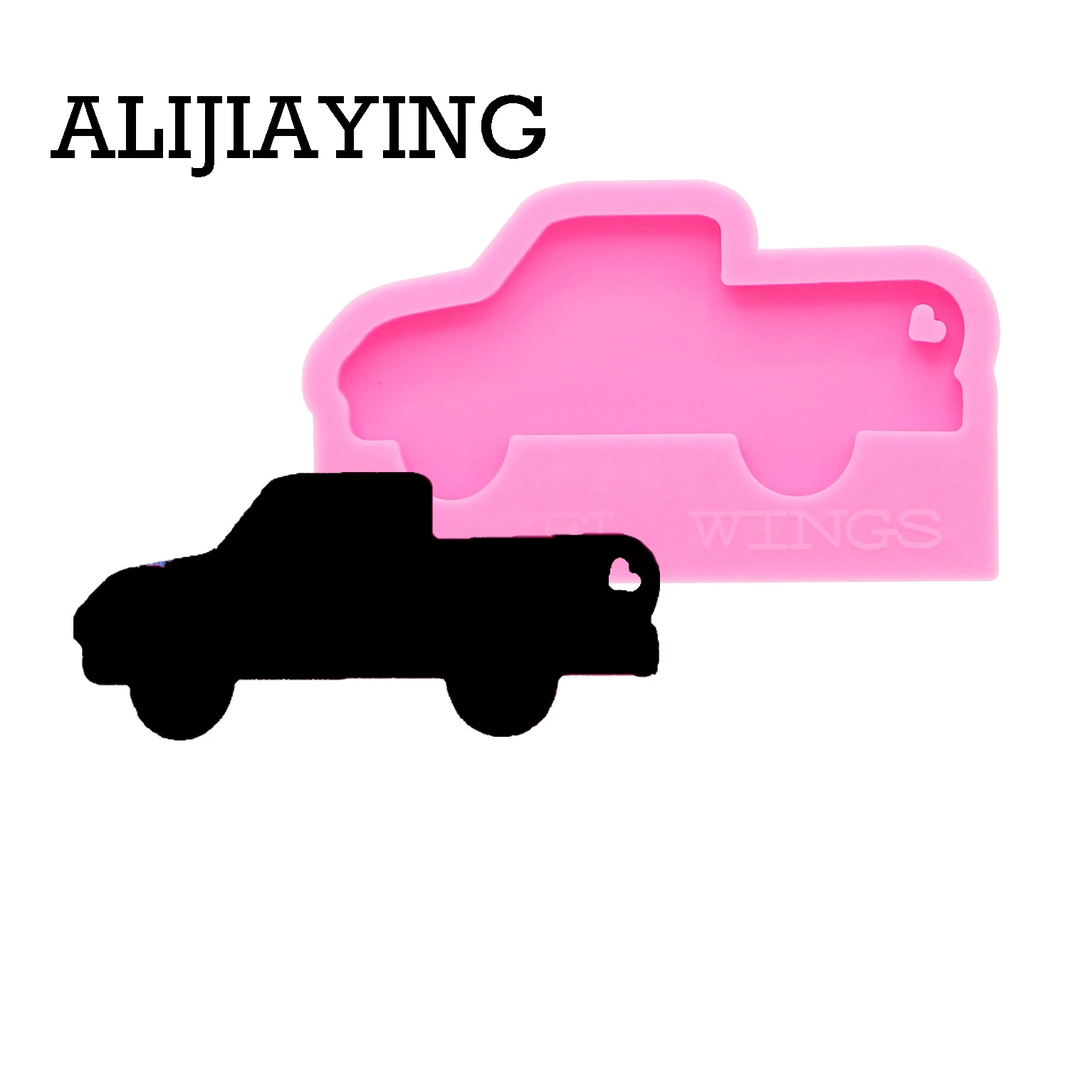 DY0148 Shiny Truck Keychain Silicone Resin Mold Car Moulds Make Crafts with Epoxy Art DIY Charms Jewellery, Chocolate Cake Molds