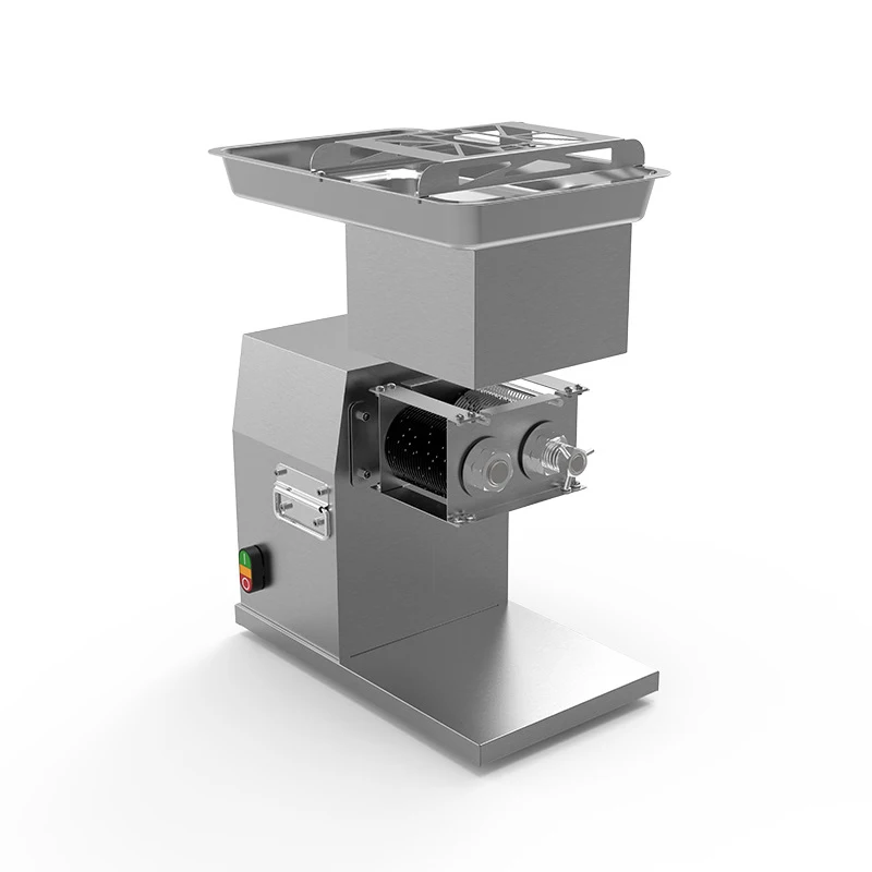 Hachoir à viande électrique automatique en acier inoxydable, appareil de découpe de viande de bureau