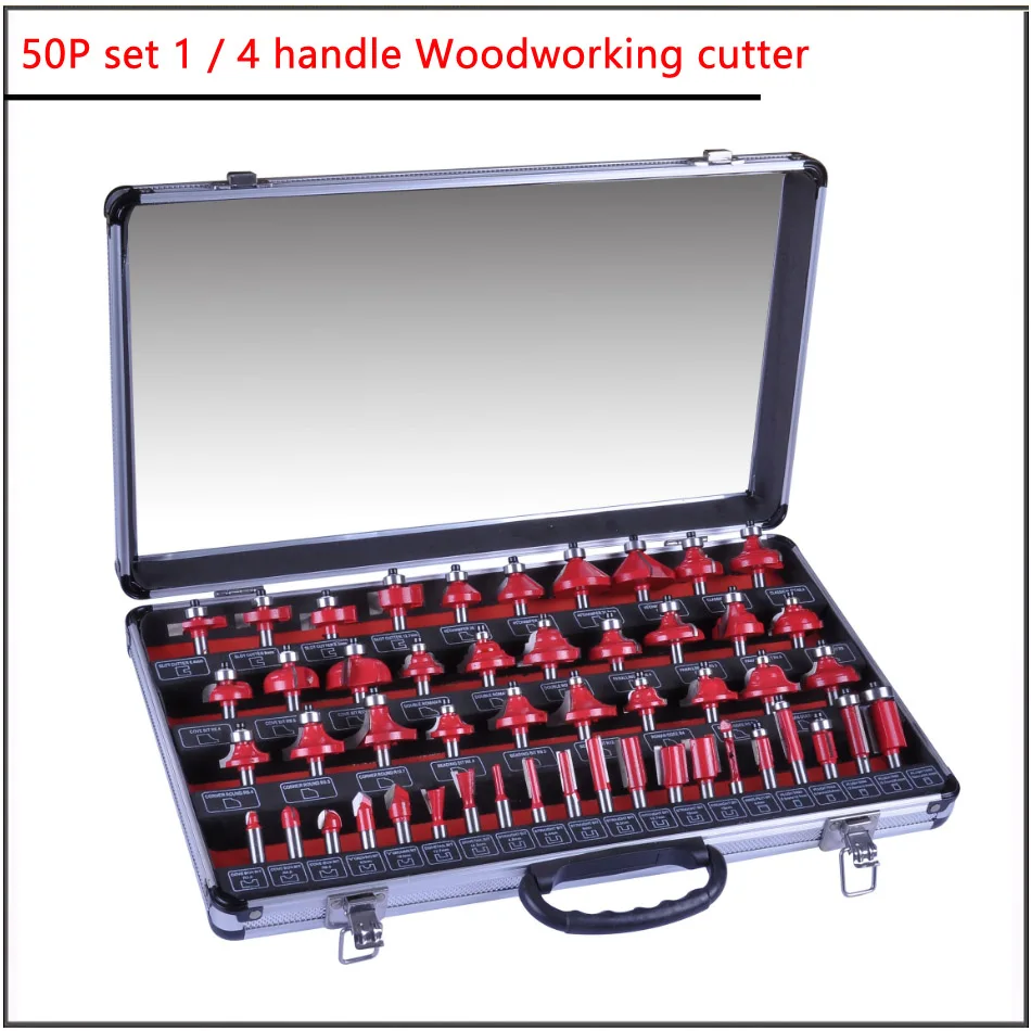 35 pçs/set 6.35mm 12.7mm 6mm 8mm haste carpintaria escultura fresa e máquina de corte conjunto de fresa para trabalhar madeira