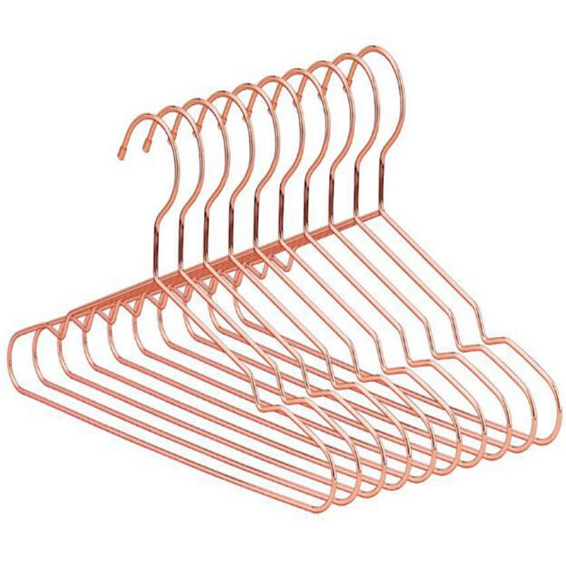 Hangerlink 32cm Children Rose Gold Metal Clothes Shirts Hanger with Notches, Cute Small Strong Coats Hanger for Kids(20 pcs/Lot)