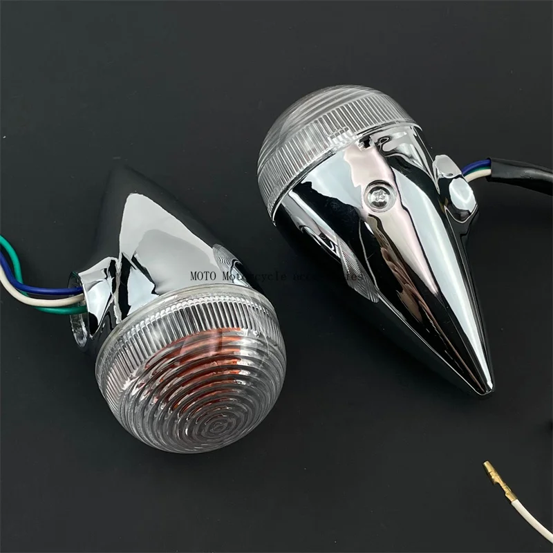 Motorcycle Front Rear Bullet Turn Signal Indicator light Lamp For YAMAHA XV1900 XV 1900 2006-2013 07 08 09 10 11 12 Clear