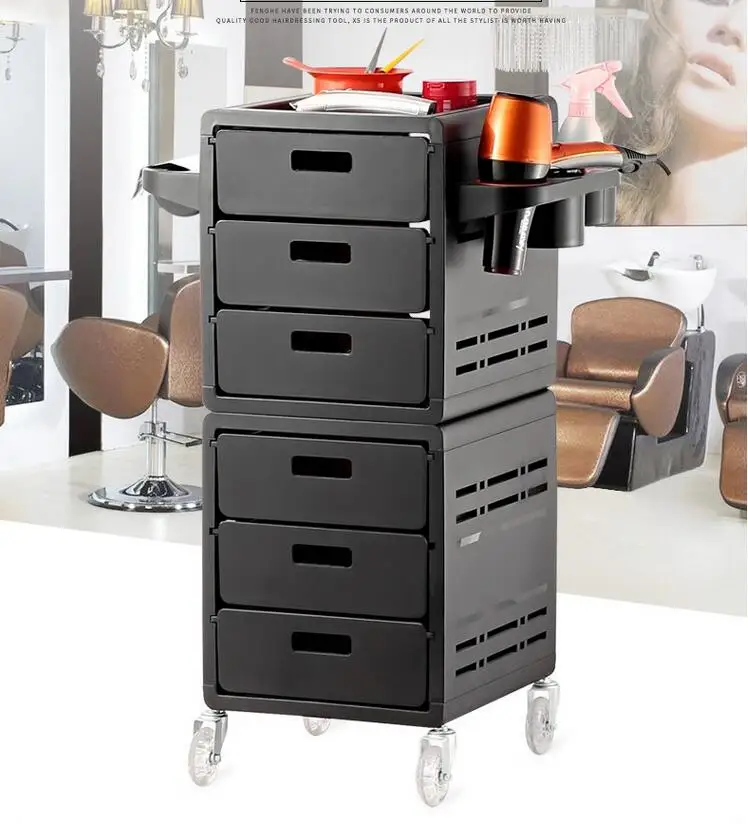 Hairdressing cart, beauty salon, barber shop articles, hair salon, bar car, ironing and dyeing rack cabinet, multifunctional hai