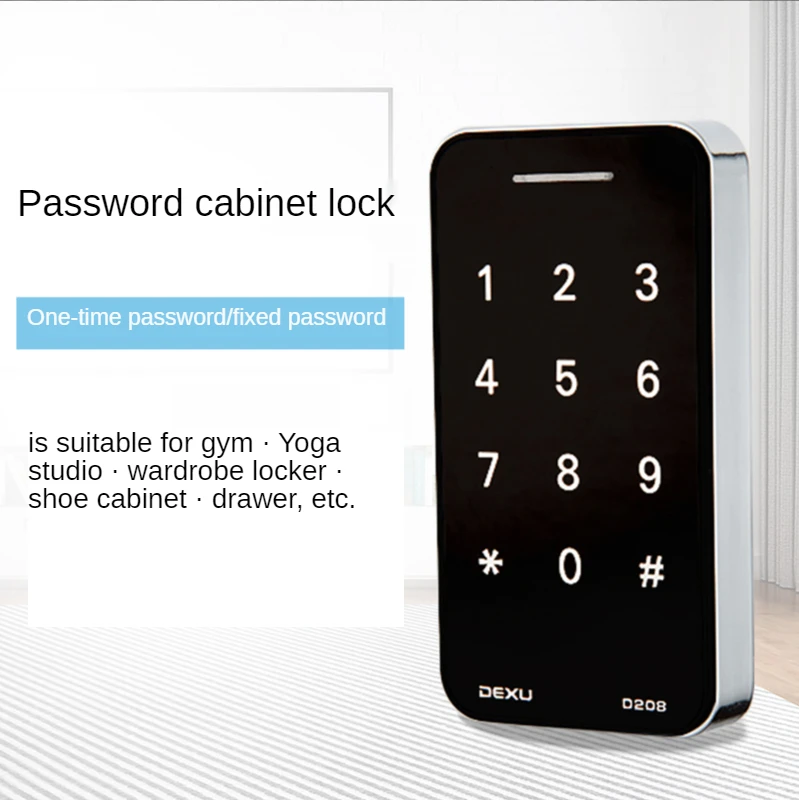 Gym locker code lock，drawer, wardrobe, shoe cabinet, locker lock ,Electronic anti-theft lock for yoga studio bag storage