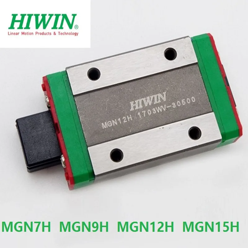 10pcs/lot Taiwan original new HIWIN MGN7H MGN9H MGN12H MGN15H blocks for mini rail guide cnc parts MGN7 MGN9 MGN12 MGN15