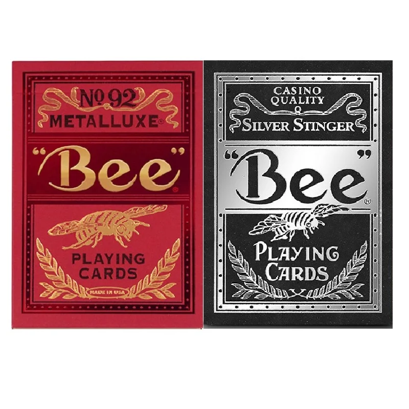 

Bee Silver Stinger Playing Cards USPCC Metalluxe Deck Poker Size Card Games Hobby & Collectibles