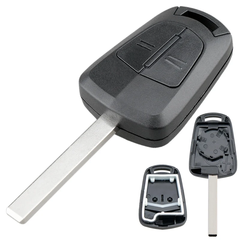 

2 Buttons Plastic Durable Replacement Car Remote Key Shell Case with Blade fit for Opel Vauxhall Astra H Corsa D Zafira-B