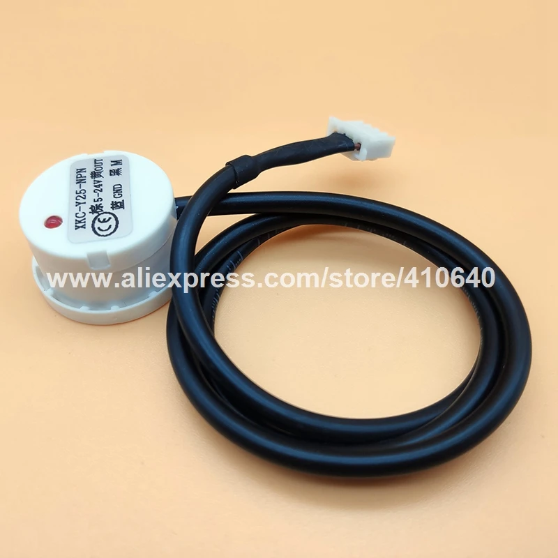 XKC-Y25-NPN Non Contact Adhering Type Water Level Sensor For Water Tank Water Tower or Tube Easy Install DC 5 to 24 V NPN Signal