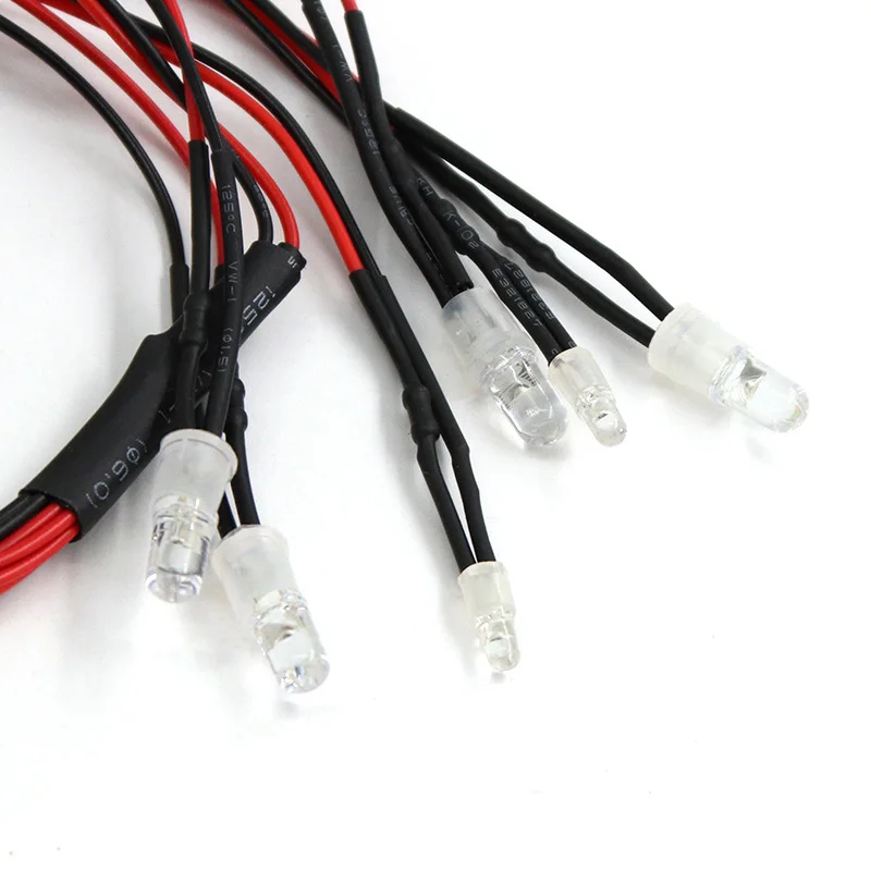 2/3/4/6/8 Lichter 70 cm Länge RC LED Nacht Scheinwerfer Scheinwerfer 3/5mm LED Licht für Modell Drift Crawler Auto Für RC Auto – Detail 18