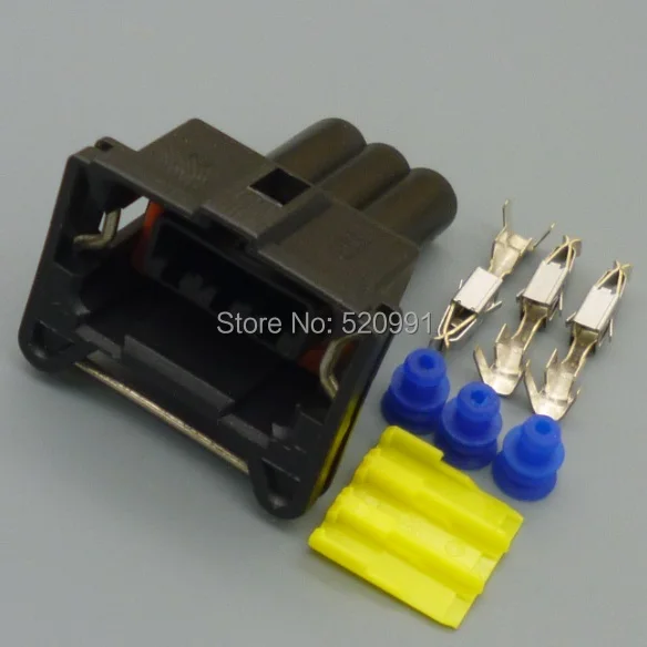 shhworldsea 3 pins 3.5mm female auto connector electrical housing plug DJ7033C-3.5-21