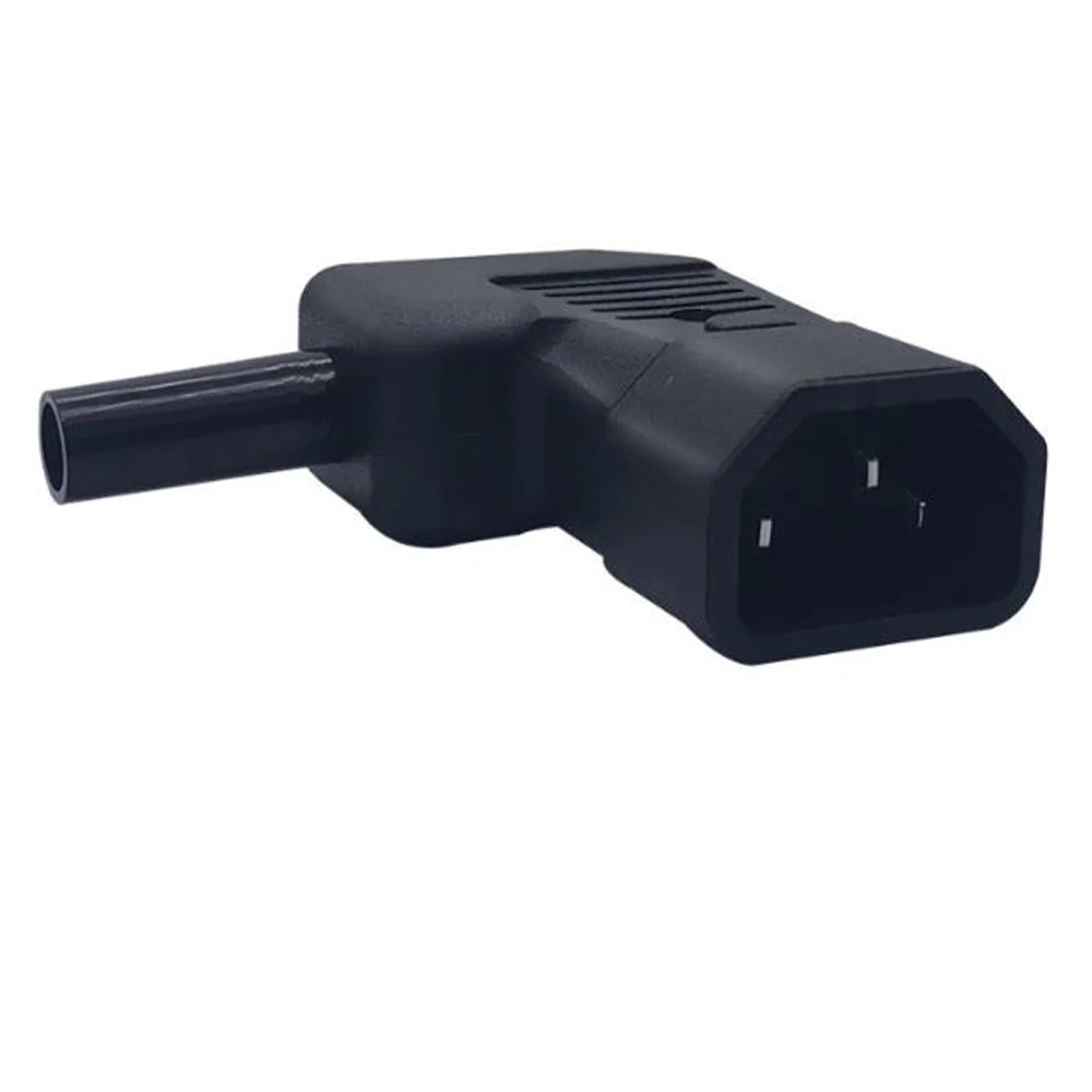 Zwart Recht/Elleboog 10A 250V Koper IEC320-C13 C14 Verwijderbare Industriële Stekkerdoos Mannelijke Vrouwelijke Chassis PDU Bedrading Stekker