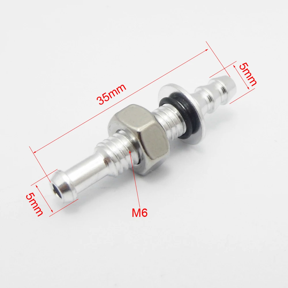 1PC Water Cooling Through Hull Water Nipple Fuel Nozzle for Electric Methanol RC Boat