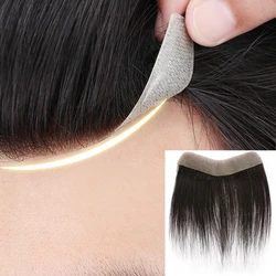 Tinashe Beauty Baby Hair Bangs Fringe Forehead Brazilian Human Natural Hairline Hairpieces Replacement System With Tapes Remy