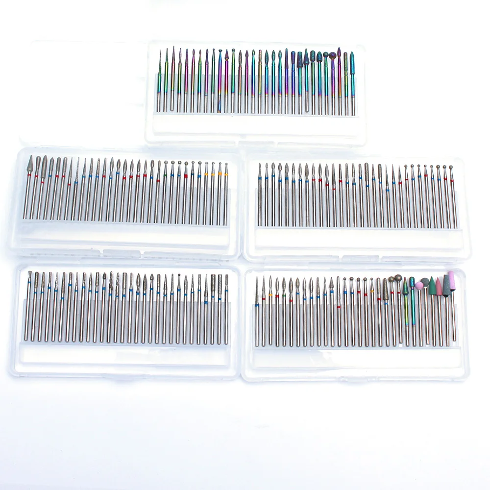 

30pc Nail Drill Bit Rainbow Milling Cutters Set for Manicure Pedicure Machine Files Gel Removing Burr Nail Art Tools Equitment