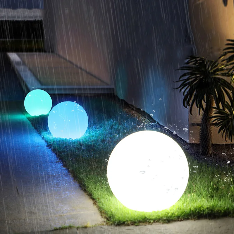 16 Color Garden Ball Lights Outdoor Street Villa Corridor Decoration Lighting Remote Control Waterproof Lawn Lamps