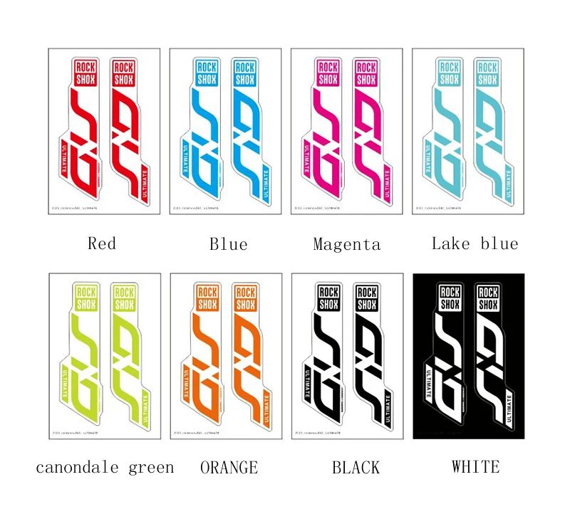 2020 rockshox sid front fork sticker bicycle decoration mountain bike front fork post waterproof transparent bottom