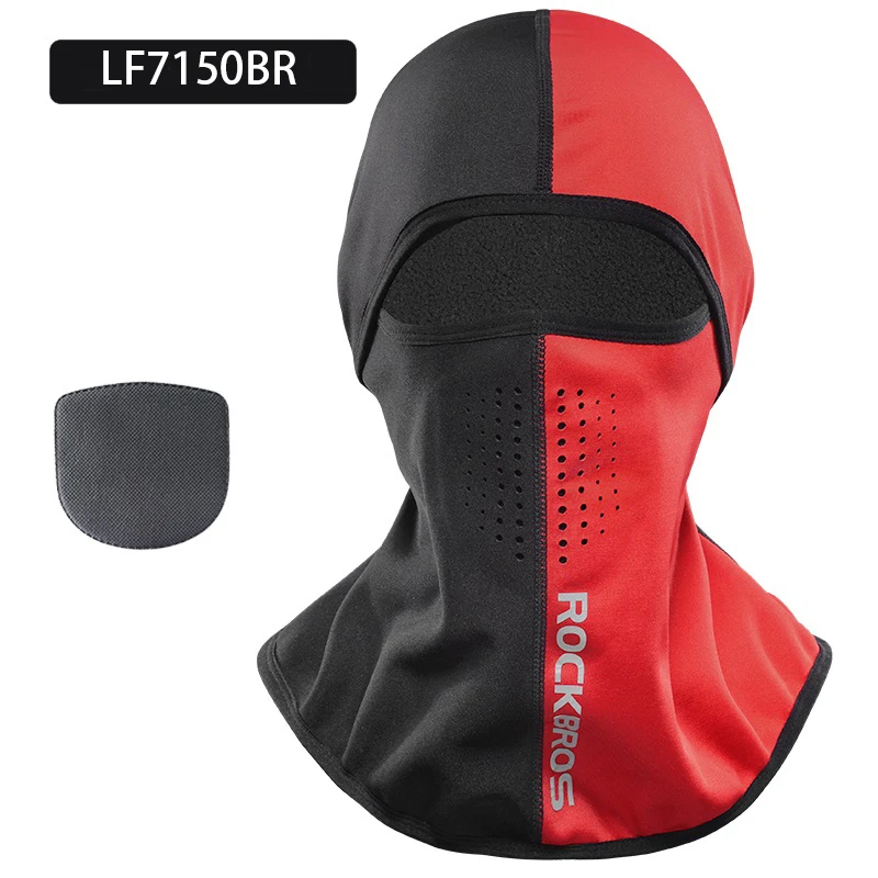 ROCKBROS Winter Gesicht Maske Radfahren Thermal Halbe Gesicht Maske Balaclava Skifahren Lauf Snownboard Sport Hut Maske Hals Wärmer Headwear