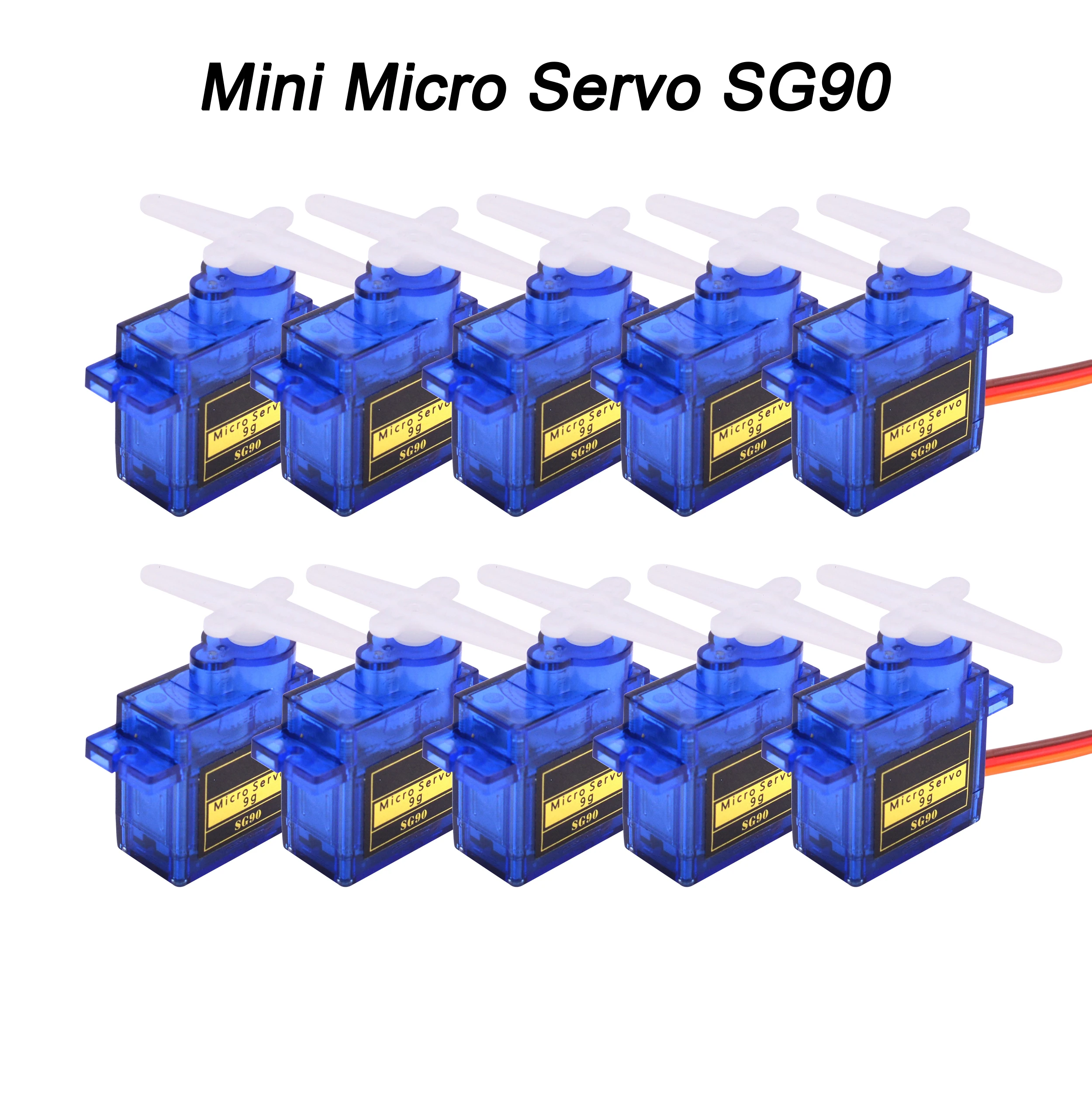 2pcs / 5pcs / 10pcs / 20pcs / 50pcs / Lot New SG90 SG 90 9G Mini Micro Servo for RC 250 450 Helicopter Airplane Car RC