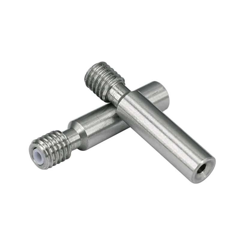 

Heatbreak Throat Tube All Metal Heat Break 1.75mm MK8 Throat PTFE M6 Length 30mm for Makerbot 3D Printer Extruder Hotend 2Pcs
