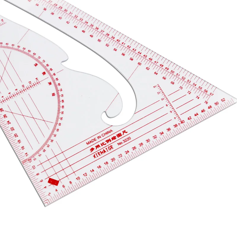 3220 plate-making, fine arts, multi-functional scale triangular printing ruler sizing ruler learning clothing scale