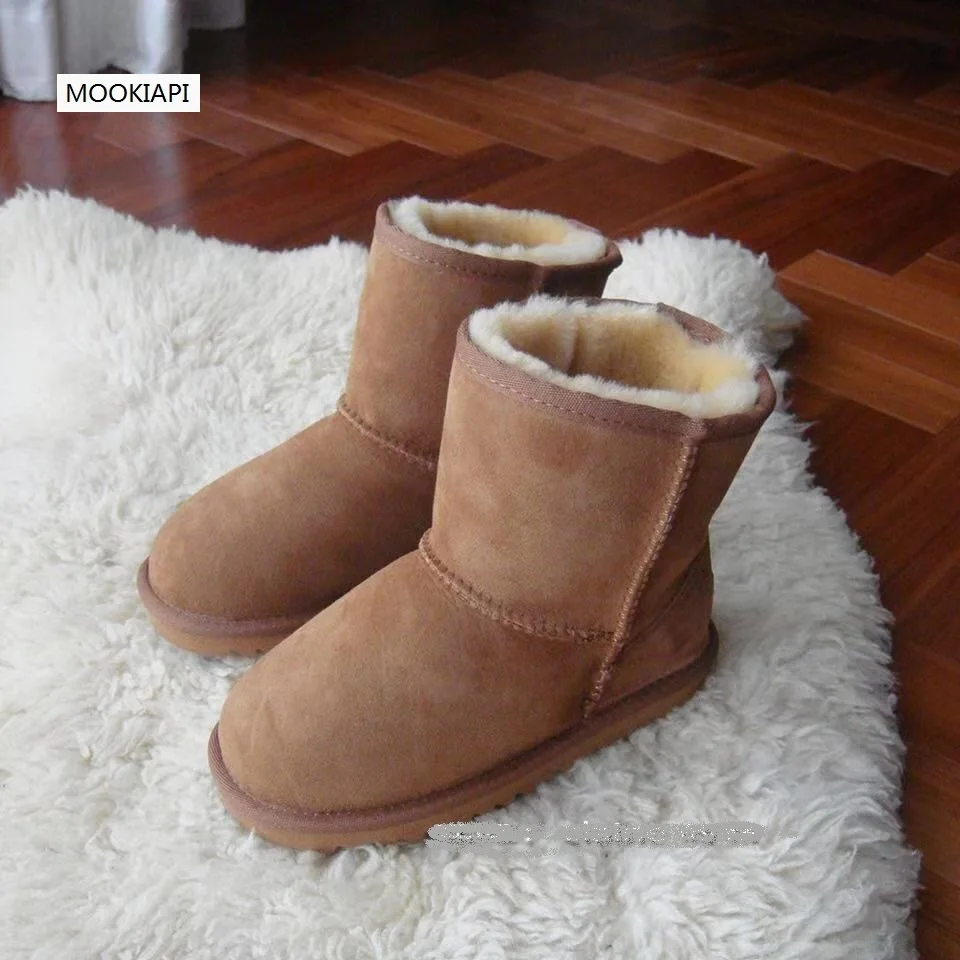 In 2019, China\'s newest sheepskin and wool children\'s snow boots, 100% pure wool children\'s snow boots, 7 colors