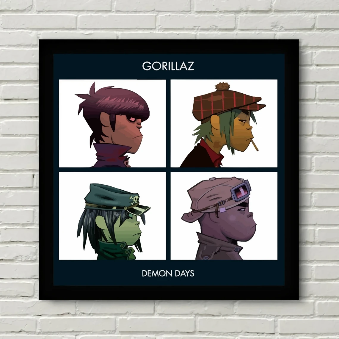 Gorillaz Demon Days Music Album Cover Poster Canvas Print Home Decoration Wall Painting ( No Frame )