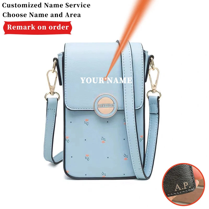 2020 New Mini Messenger Shoulder Bags Small Crossbody Bag Vertical Mobile Phone Bag Leather Fashion Female Coin Purses